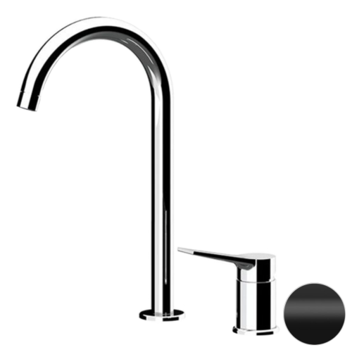 Смеситель Remer Slash & Dot SL57LNO на раковину черный