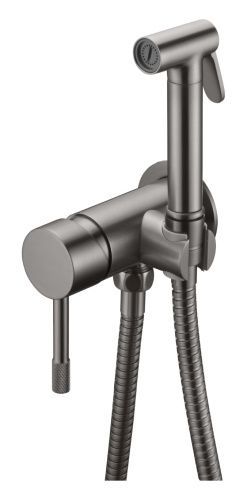 Гигиенический душ со смесителем Boheme Uno 467-GM графит