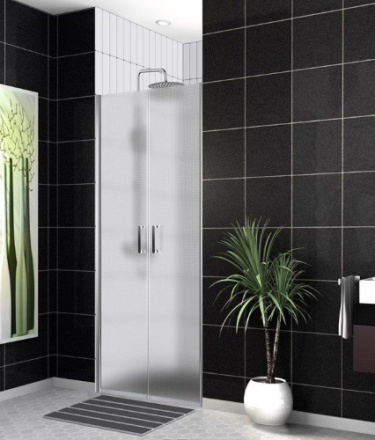 Душевая дверь BelBagno UNO UNO-B-2-80-P-Cr 80х190 стекло рифленое профиль хром глянцевый