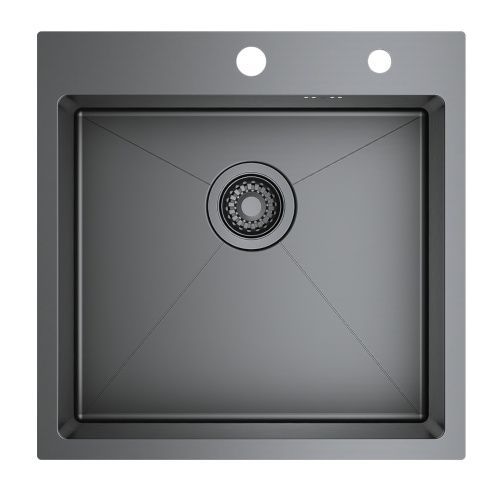 Кухонная мойка Raglo R700 R700.5050.09 50х50 цвет графит поверхность матовая