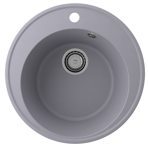 Кухонная мойка Ulgran Quartz Nora 485-05 49х49 цвет серый поверхность матовая
