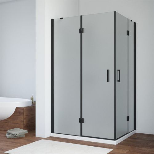 Душевой уголок Vegas-Glass AFA-F TUR+NOVO AFA-F NOVO 90*80 02М 10 L 90х80 стекло матовое профиль черный без поддона