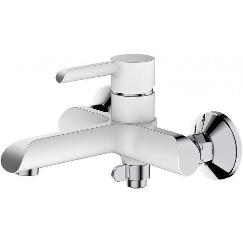 Смеситель для ванны и душа Haiba HB805-8 HB60805-8 настенный белый/хром