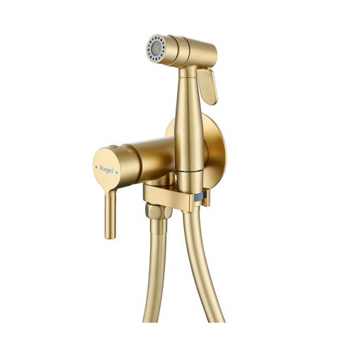 Гигиенический душ со смесителем Raglo R20.54.03 сатин золотой