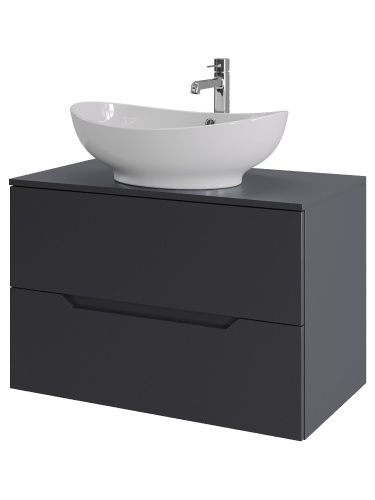 Тумба с раковиной Orange Line Li-80TugMDF+B08-585W 81х46х73