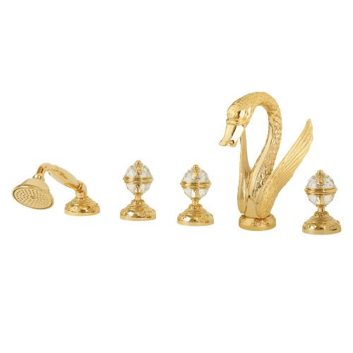 Смеситель Migliore LUXOR 24243 на борт ванны золото