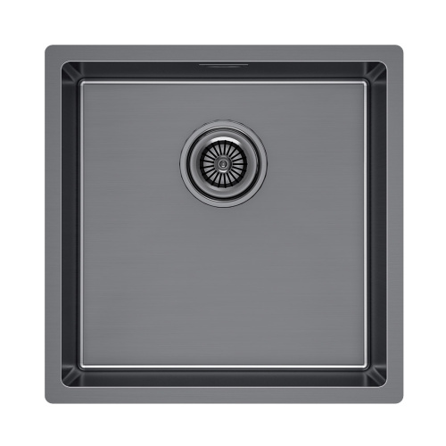 Мойка LASSAN 44 UNI, нерж. сталь, LA44-GM, вороненая сталь, 440х440мм, Paulmark