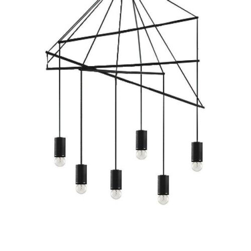 Люстра подвесная Ideal lux Pop (Поп) Pop SP6 Nero