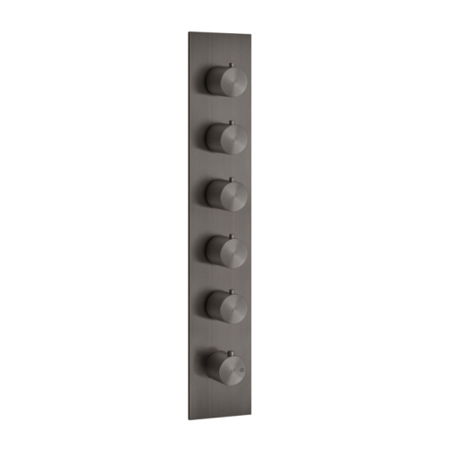Смеситель для душа Gessi Gessi316 54520#707 встраиваемый в стену черный с термостатом (внешняя часть)