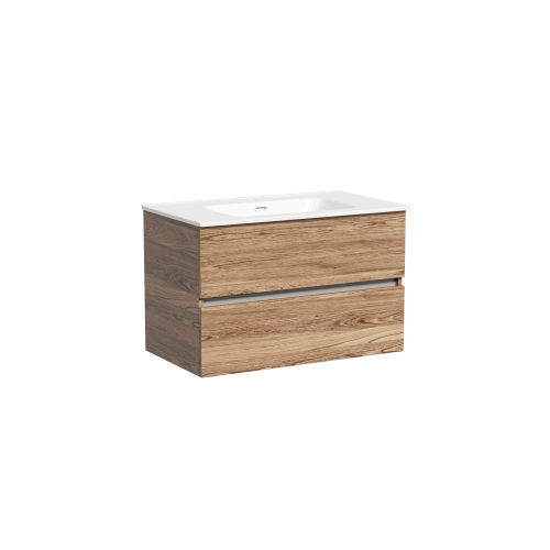 Тумба под раковину Sancos Urban UR80ECH 79х45х55 подвесная цвет дуб чарльстон
