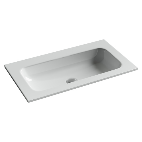 Раковина из сантехнического фарфора Ceramica Nova GRACE CN7012wx 81х46 накладная цвет белый