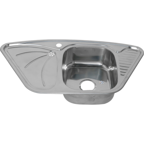 Кухонная мойка Melana 222 A t (*7) 95x50 цвет хром