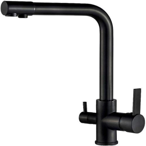 Смеситель для кухни ALMAes Izer AS-875-08 на раковину/столещницу черный
