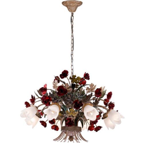 Люстра подвесная Lucia Tucci Fiori Di Rose Brown (Фиори Ди Росе Бровн) Fiori Di Rose 1760.8