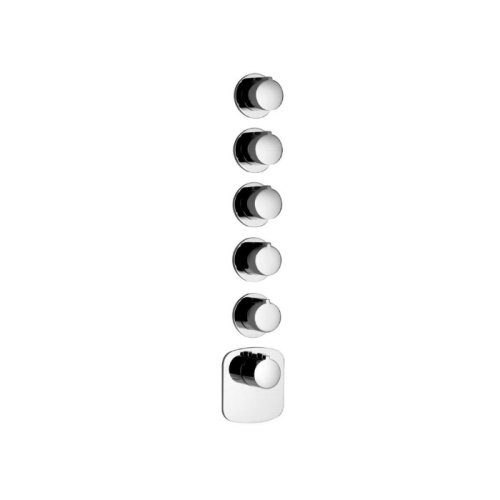 Смеситель для душа Gessi Tondo 43240#031 встраиваемый в стену хром с термостатом (внешняя часть)