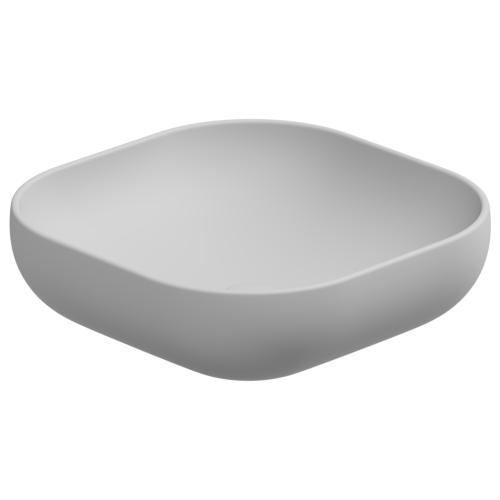 Раковина керамическая GSG Ceramic Design Easy EALAVQU45001 45х45 накладная цвет белый матовый