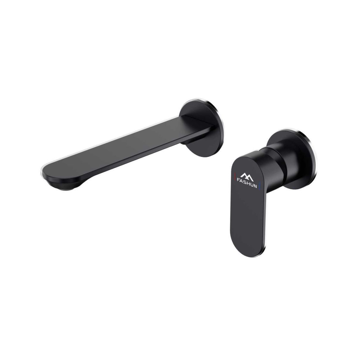 Смеситель для раковины Fashun A1185-7 настенный черный