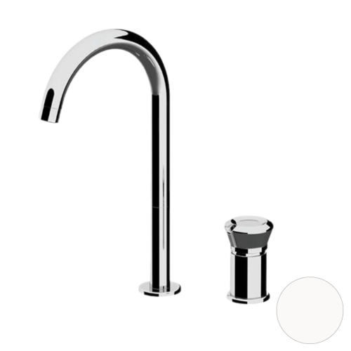 Смеситель Remer Element ET57LBO на раковину белый