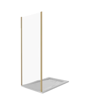 Душевая перегородка Good Door JAZZE ДЖ00029 80х185 стекло тонированное профиль хром глянцевый - фото 3