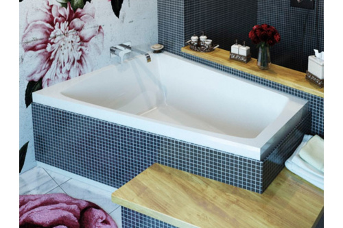 Ванна акриловая Vayer Trinity Гл000008156 160х120 пристенная нестандартная