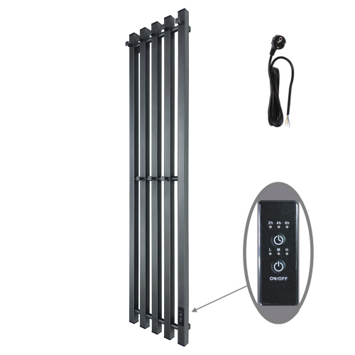 Полотенцесушитель Маргроид Inaro профильный Inaro-12024-1081-7024 27х120 электрический графитовый серый