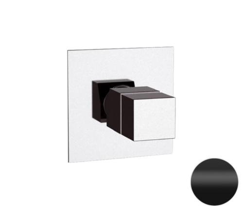 Смеситель для душа Remer Q-Elegance QT30KBNO встраиваемый в стену черный с термостатом