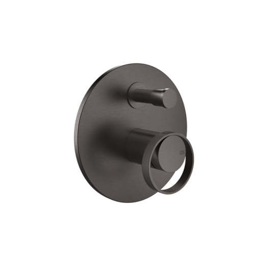 Смеситель для душа Gessi Anello 63377#707 встраиваемый в стену черный (внешняя часть)