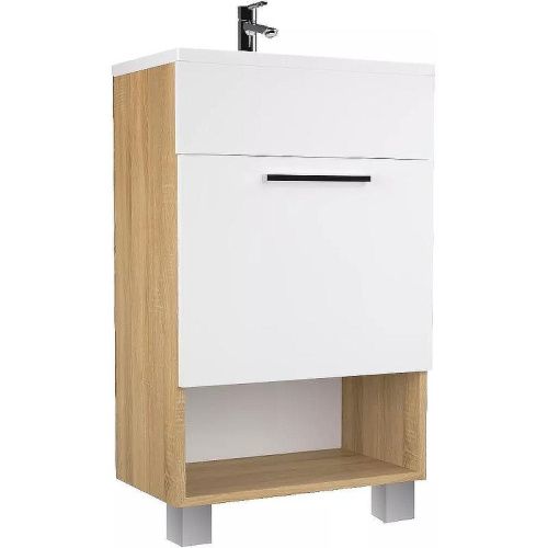 Тумба с раковиной 1MarKa July У85933 50х30х85 напольная цвет дуб сонома