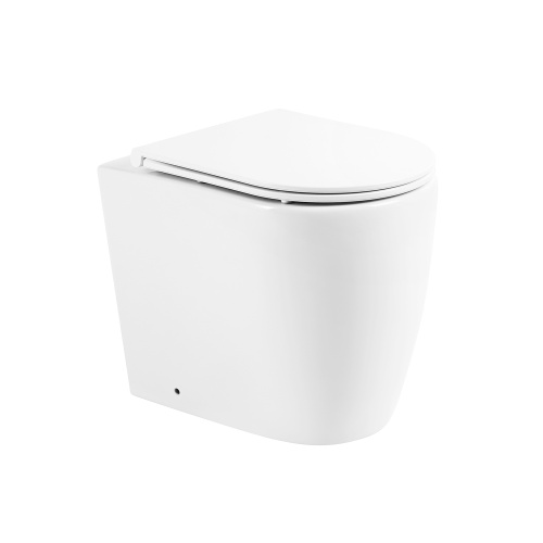 Унитаз приставной BelBagno MARINO BB105CBR/BB870SC белый с сиденьем микролифт безободковый каскадный смыв