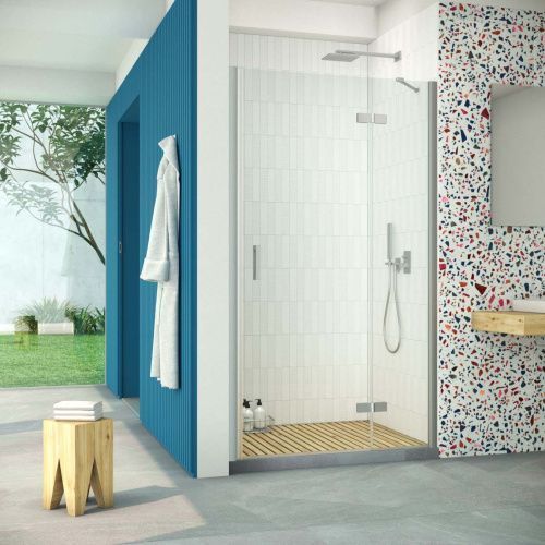 Душевая дверь Vegas-Glass AFP Retta AFP Retta 100 07 crystalvision R 100х200 стекло прозрачное профиль хром матовый