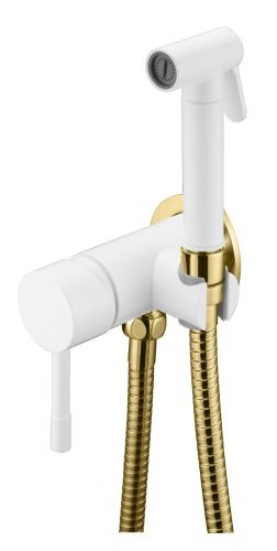 Гигиенический душ со смесителем Boheme Uno 467-WG белый