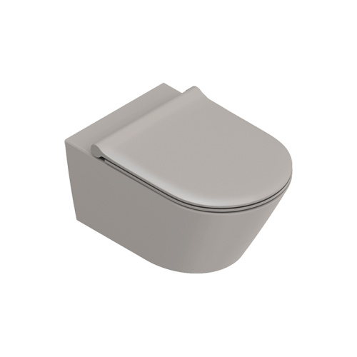 Чаша унитаза подвесная Catalano Zero 111550032 цвет светло-серый матовый без сиденья безободковая смыв торнадо