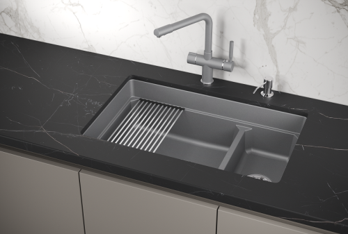 Кухонная мойка Granula Kitchen Space 7304U, АЛЮМИНИУМ 73x45 цвет алюминиум