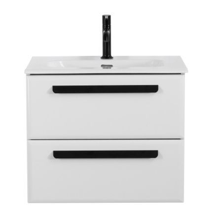 Тумба под раковину Cezares ECO-CER ECO-CER-N-600-2C-SO-BL 60х46х50 подвесная цвет белый