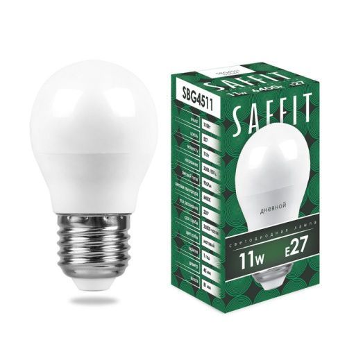 Лампа светодиодная Saffit SBG4511 55141