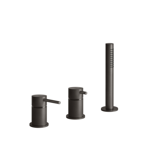 Смеситель Gessi Gessi316 54043#707 на борт ванны черный