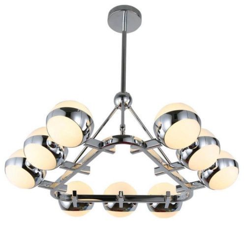 Люстра на штанге Lumina Deco Optimus (Оптимус) LDP 6038-9 CHR