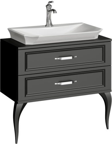 Тумба под раковину Aqwella LaDonna LAD0108BLK 85x40,5x77 напольная