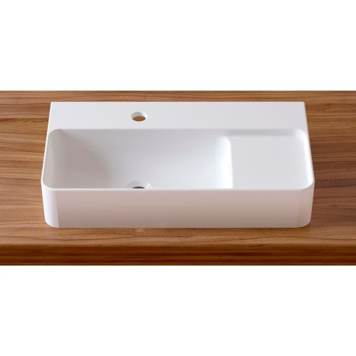 Раковина из сантехнического фарфора Lavinia Boho Bathroom Sink Slim 33311011 60х31 накладная цвет белый глянцевый 1 отверстие под смеситель