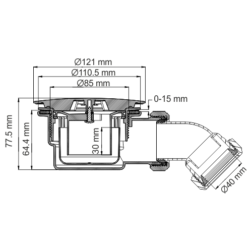 Сифон WasserKRAFT Berkel 48P D210 - фото 5