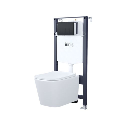Комплект унитаз с инсталляцией и клавишей смыва IDDIS Basic BASBI02i73