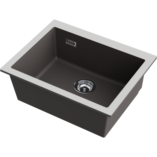 Кухонная мойка Omoikiri Omishima 60-U 4997557 60х20 цвет серый поверхность матовая