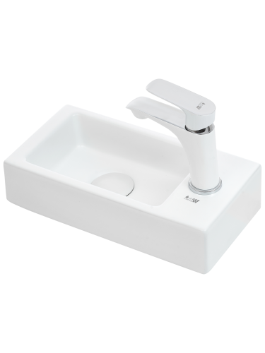 Раковина WeltWasser WW AISBACH 5092 MW R (10000004645) подвесная цвет белый глянцевый Раковина WeltWasser WW AISBACH 5092 MW R (10000004645) подвесная цвет белый глянцевый