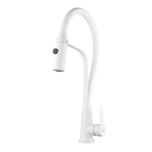 Смеситель для кухни Shevanik S943C-1 на мойку белый