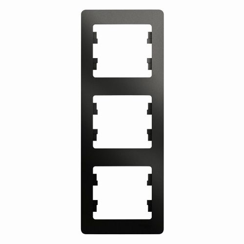 Рамка трехместная вертикальная Systeme Electric Glossa (Глосса) GSL000707