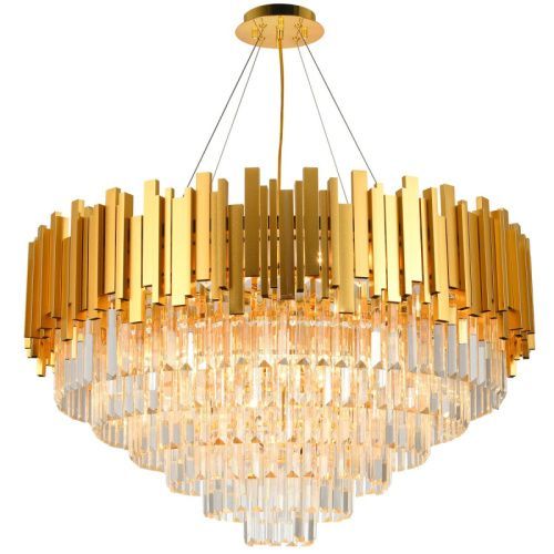 Люстра подвесная Natali Kovaltseva VERTIGO (ВЕРТИГО) VERTIGO 81440/12C GOLD