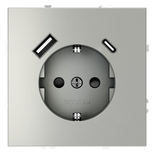 Розетка с USB, A+C VOLTUM S70 VLS040505