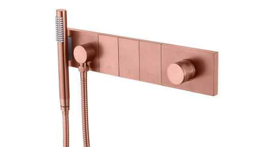 Смеситель для душа Boheme Zodiac 132-SYS-CB встраиваемый медь брашированная