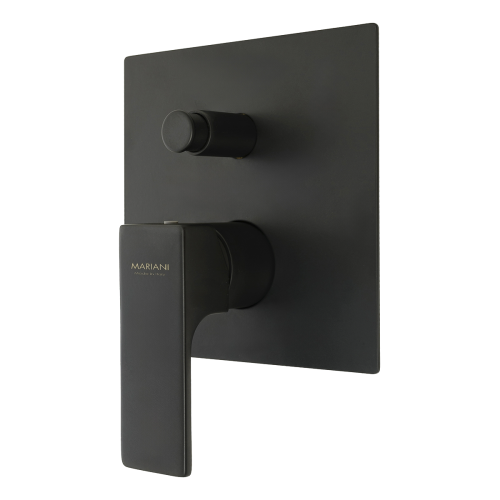 Смеситель для душа Mariani Rebel B14173RE встраиваемый в стену черный без термостата
