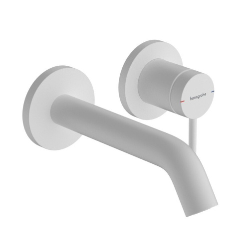 Смеситель Hansgrohe 73350700 на раковину/столешницу белый матовый без термостата